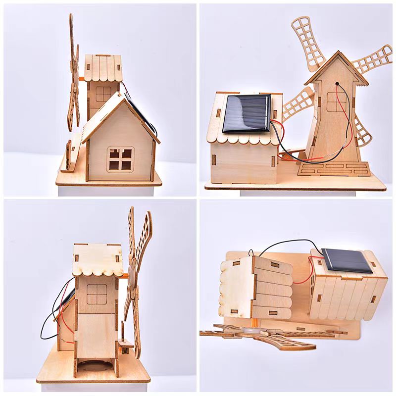 Handmade solar windmill DIY materials